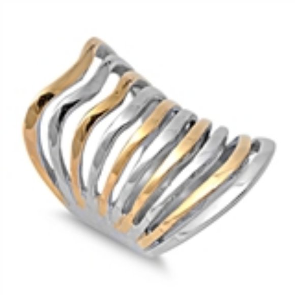 Stainless Steel Ring - Freeform - Picture 2 of 5